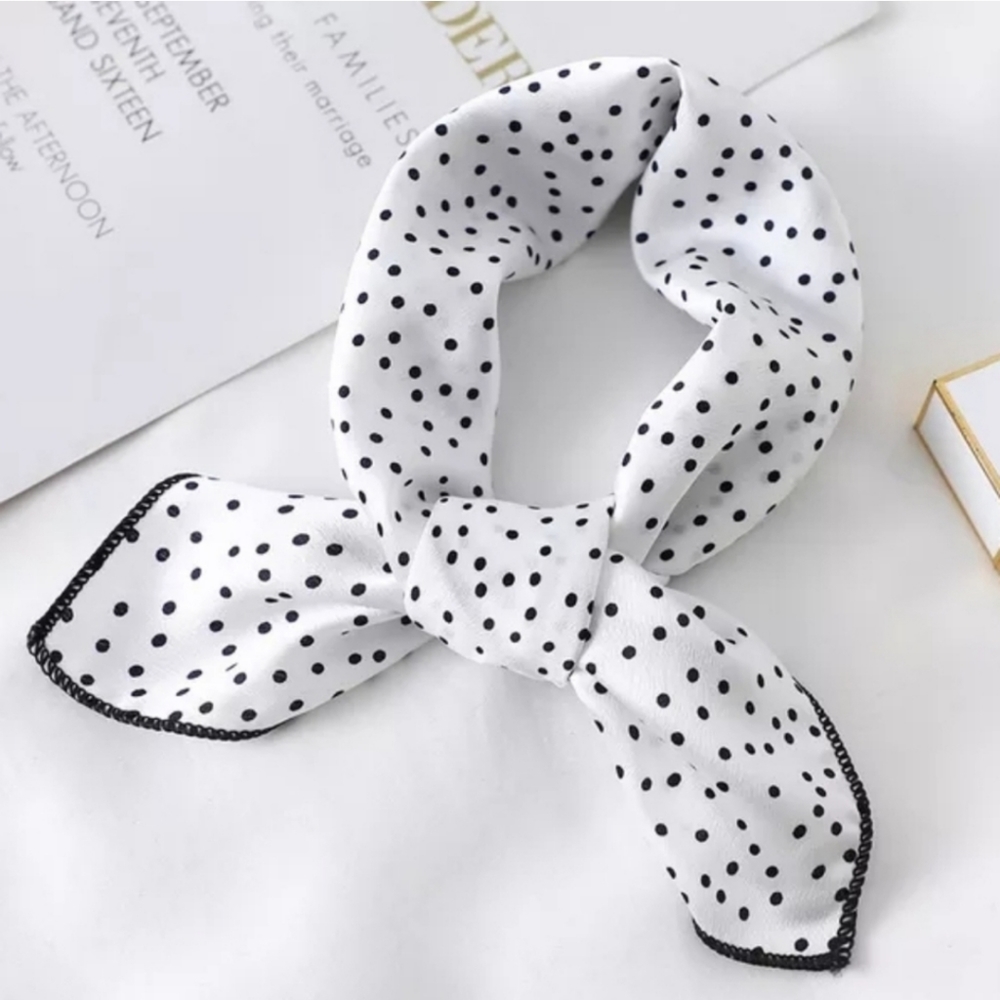 Soft Silky Fun Scarf For Head Hair Bag Neck Floral